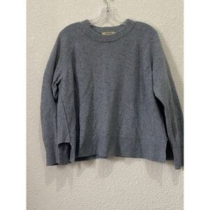 Madewell Sweater Womens S‎ Blue Cashmere Wool Crew Neck Oversize